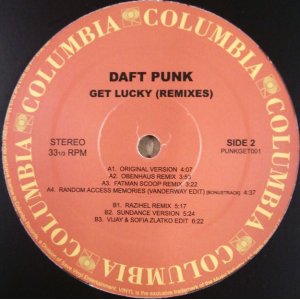 画像: %%【海未登録】DAFT PUNK / GET LUCKY REMIXES (PUNKGET001) NNN133-1-1 完売