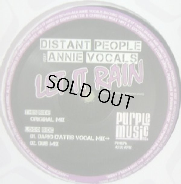 画像1: DISTANT PEOPLE FEAT. ANNIE VOCALS / LET IT RAIN 