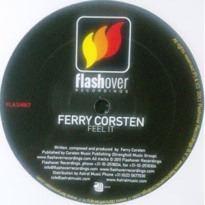 画像: FERRY CORSTEN / FEEL IT (FLASH067) 