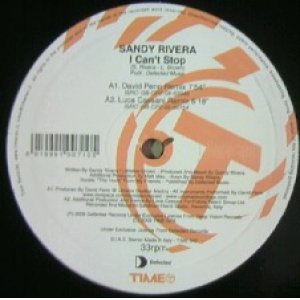 画像: SANDY RIVERA / I CAN'T STOP 2009 REMIXES 