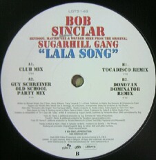 画像1: BOB SINCLAR & SUGARHILL GANG / LA LA SONG 