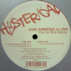 画像1: JOSE AMNESIA VS UNA / YOU'RE NOT ALONE 